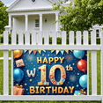 thumbnail image 4 of Colorful Theme Happy Birthday Banner Balloon Decoration Happy Birthday Celebration Banner for Kids Party Indoor Decoration Photo Shoot, 4 of 7