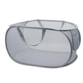 thumbnail image 1 of HONOMA Cesta de malla resistente para la colada, cesta desplegable con bolsillo lateral para lavandería, baño, habitación de niños, dormitorio universitario o viajes (Pop horizontal, gris), 1 of 5