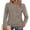 Brown, variant on Ronuti Womens Sweaters Long Sleeve Shirts Fall Fashion 2026 Trendy Tops Ruched Outfits Winter Clothing Brown Shirts