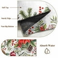 thumbnail image 2 of Christmas Area Rug 3x5 Washable Rug Non Slip Xams Tree Winter Red Poinsettia Pine Cones Large Area Rug Indoor Floor Carpet for Entryway Bedroom Kitchen Living Room Home Office Dining Room Nursery, 2 of 8