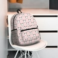 thumbnail image 5 of Fuzoiu Cute Rabbit Print School Backpack for Teens,Large Bookbag,Lightweight Laptop Bag for Travel, Work, School & Outdoor Adventures, 5 of 6