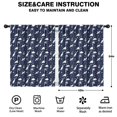 thumbnail image 2 of Blackout Kids Curtains,DarkBlue White Dinosaurs Plants Pattern Childrens Insulated Curtains Set Of 2,Bedroom Essentials,Toddler Room Decor 42"x54", 2 of 5