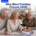 thumbnail image 5 of Alphamed No Wrap Upper Arm Blood Pressure Monitor with Bluetooth Digital One Button Automatic Barrel BP Monitor for Seniors Home Use, 5 of 9