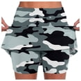 thumbnail image 2 of ibiyuan Knee Length Skirts For Women Short Skirts For Women Casual Printed Tennis Skirt with Pockets for Yoga Sports and Wear, 2 of 6