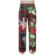 thumbnail image 5 of Conjunto de blusa y pantalón de manga larga con estampado de botones y cuello vuelto para mujer, blusa y pantalón de poliéster para mujer, 5 of 9