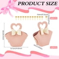 thumbnail image 2 of 12 Sets Leather Bowknot Gift Boxes with Handle 6.3x4.9x2inch Pink Reusable Mini Handbag Treat Box Wedding Candy Gift Bags with Heart-shape, 2 of 6