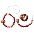 thumbnail image 5 of B 3 unids/set recién nacido chupete Clip cadena dentición pulsera collar colgantes cuentas de silicona sin Bpa Diy chupete para pezones mordedor titular bebé Teethin, 5 of 5