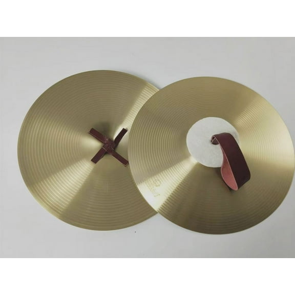 QIDITONG 1 Pair Metal Hand Cymbals For School Performances Clear Sound Cymbals For Band Rehearsals And Concerts Small Hand Cymbals