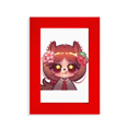 thumbnail image 1 of Squirrel Cherry Japan Picture Display Art Red Photo Frame, 1 of 4