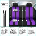 thumbnail image 4 of FH Group Universal Fit Cloth Striking Striped Car Seat Covers for Auto, SUV, VAN Airbag Compatible, Easy to Install, UV-Resistant & Durable - Full Set, 4 of 8