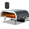 thumbnail image 1 of VEVOR Propane Outdoor Pizza Oven, 12 Inch Gas Pizza Maker, Portable Pizza-Cooker with Thickened Pizza-Stone, Carry Bag, Pizza-Oven for Outside Backyard Patio Camping, Black, 1 of 9