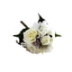 thumbnail image 2 of Cateissary Ramo de flores artificiales, cabezas falsas, rosas realistas, fiesta, hogar, autoensamblaje, simulación decorativa, pantalla de Decoración Blanco, 2 of 6