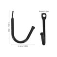 thumbnail image 5 of ADDHAT 20-Pack Heavy Duty Small Wrought Iron Wall Hooks for Garage Tool Hanging, Metal Hooks for Organization, 5 of 7
