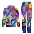 thumbnail image 2 of Animated Inside Out Unisex Hoodies And Sweatpants Set Sweatshirts Jogger Pants Hooded Hoody Tracksuits Set Suit Winter Daily Adult Sweatsuit 2 Pcs, 2 of 9