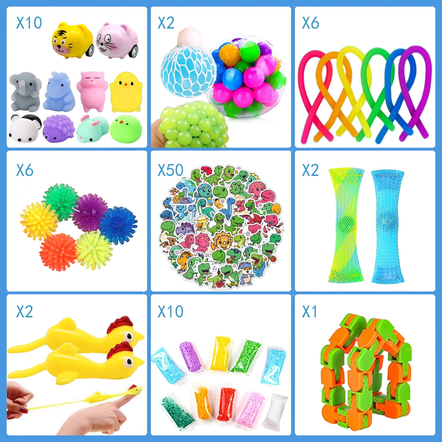 Hongyou 120-Piece Fidget Toys Party Favors Gifts for Kids, Adults