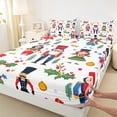 thumbnail image 3 of Homewish Happy New Year Full Size Sheets 4-Piece for Boys Girls Teens,Christmas Nutcracker Breathable Bed Sheets,Xmas Festival Lightweight Sheet Sets,Ultra Soft Home Decor, 3 of 7