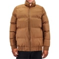 thumbnail image 3 of Men's Heavyweight Removable Hood Insulated Lined Quilted Puffer Zip Up Jacket (Brown, M), 3 of 4