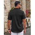 thumbnail image 5 of COOFANDY Button Down Shirt for Men Short Sleeve Casual Shirts Wrinkle-Resistant Stretch Modern Dress Shirt, 5 of 6
