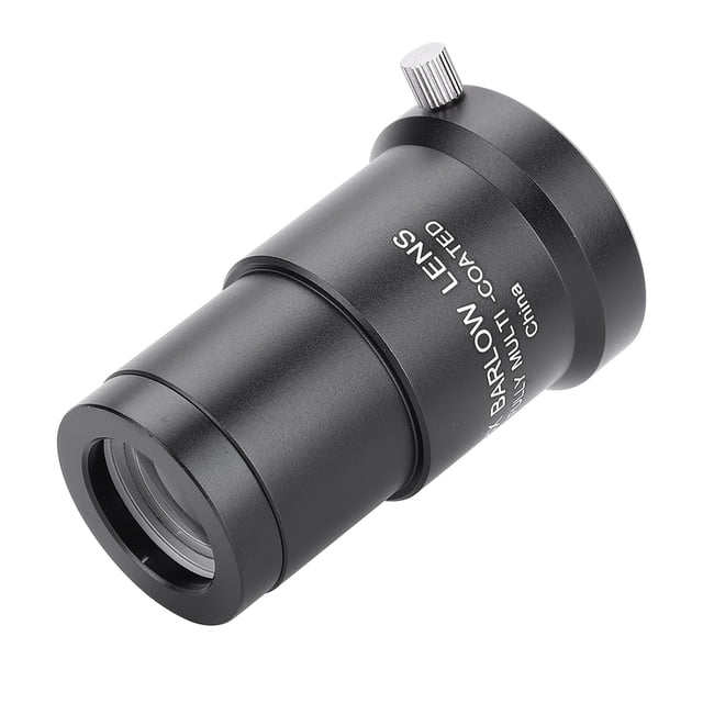 Lente de Aumento Astronomía Telescopio Ocular 3X 1.25 '' Lente Barlow para Ocular Recubierto Completo Lente de aumento Spptty Telescopios y Accesorios