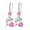 Pink, variant on -Studded Earrings Temperament Long For Women Girls Screw Back Earrings for Girls Pearl Earrings Hoops Trendy Earrings for Women Cute Pearl Earrings Heart Shaped Hoop Earrings Formal Earrings Small