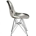 thumbnail image 4 of Elon Series Turin Patchwork Fabric Chair with Chrome Base, 4 of 4