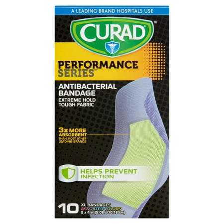Curad Performance Series XL Bandages, 10 count - Walmart.com