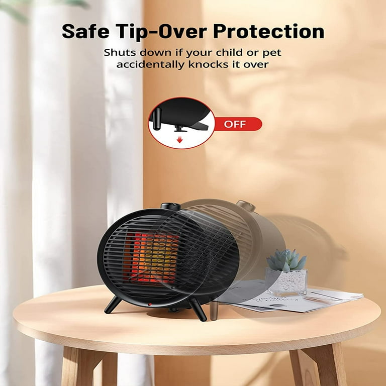 Mini Space Heater for Home Bedroom Office Desk Indoor Use - Baby