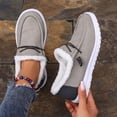thumbnail image 1 of Zapatos de mujer de talla grande con relleno de algodón, de otoño e invierno, de estilo europeo y americano, con punta redonda, cordones, forro polar, cálidos y peludos, 1 of 5