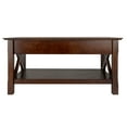 thumbnail image 5 of Winsome Wood Xola X Panel Coffee Table with Drawers, Cappuccino, 5 of 11