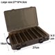 thumbnail image 3 of Cajas de aparejos de pesca extra grandes, contenedor de cebo de doble capa, almacenamiento portátil de señuelos, caja de herramientas con múltiples compartimentos, estuche de plástico, 3 of 5