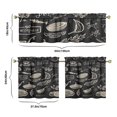 thumbnail image 6 of Kitchen Food Cooking Chef 3-Piece Kitchen Curtains Set Kitchen Curtains Sets with Valance for Windows Rod Pocket Machine Washable Kitchen Decor Decorations (54"x18"+2x27.5"x24"), 6 of 6