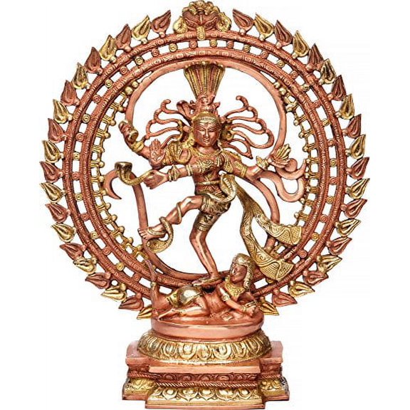Exoticindia ZDL96-antique-copper-gold Nataraja, Antique Copper Gold