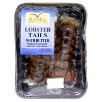 Lobster Tails with Butter, Vac Packed, 9 oz