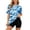 Y1-Blue, variant on Women's Camo Shirt - Cotton Short Sleeve T- Shirt - Shirt for Women - Summer Tops for Girls