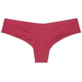 thumbnail image 3 of Botmois Men's Mini Bikini Briefs Solid Thongs Ultrathin Tangas Soft Low-rise Hipsters Comfortable Micro Bottoms Underwear Wine Red X, 3 of 3