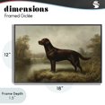 thumbnail image 4 of Stupell Industries Traditional On Alert Chocolate Lab Black Framed Giclee Art, 18 x 12, by Petals Prints Design, 4 of 8