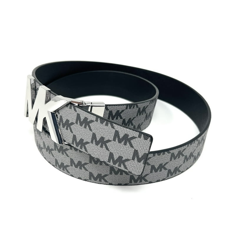 M buckle black/grey 35 mm reversible leather belt