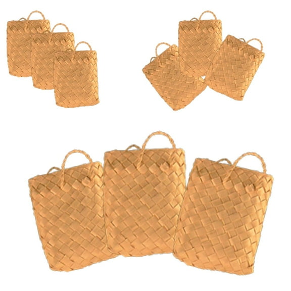 Bonka Bird Toys 3298 Pk3 Palm Leaf Bag Foot Talon Craft Part Parrot Cage Toy