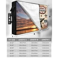 thumbnail image 2 of Farmhouse 4th of July Outdoor TV Cover 52 to 55 Inch Weatherproof, American Country Star Rustic 600D Oxford TV Covers with Waterproof Zipper, Outside Flat TV Screen Protector Size 52"W x 19"H x 4.5"D, 2 of 7
