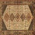 thumbnail image 1 of Ahgly Company Indoor Square Persian Brown Traditional Area Rugs, 3' Square, 1 of 4