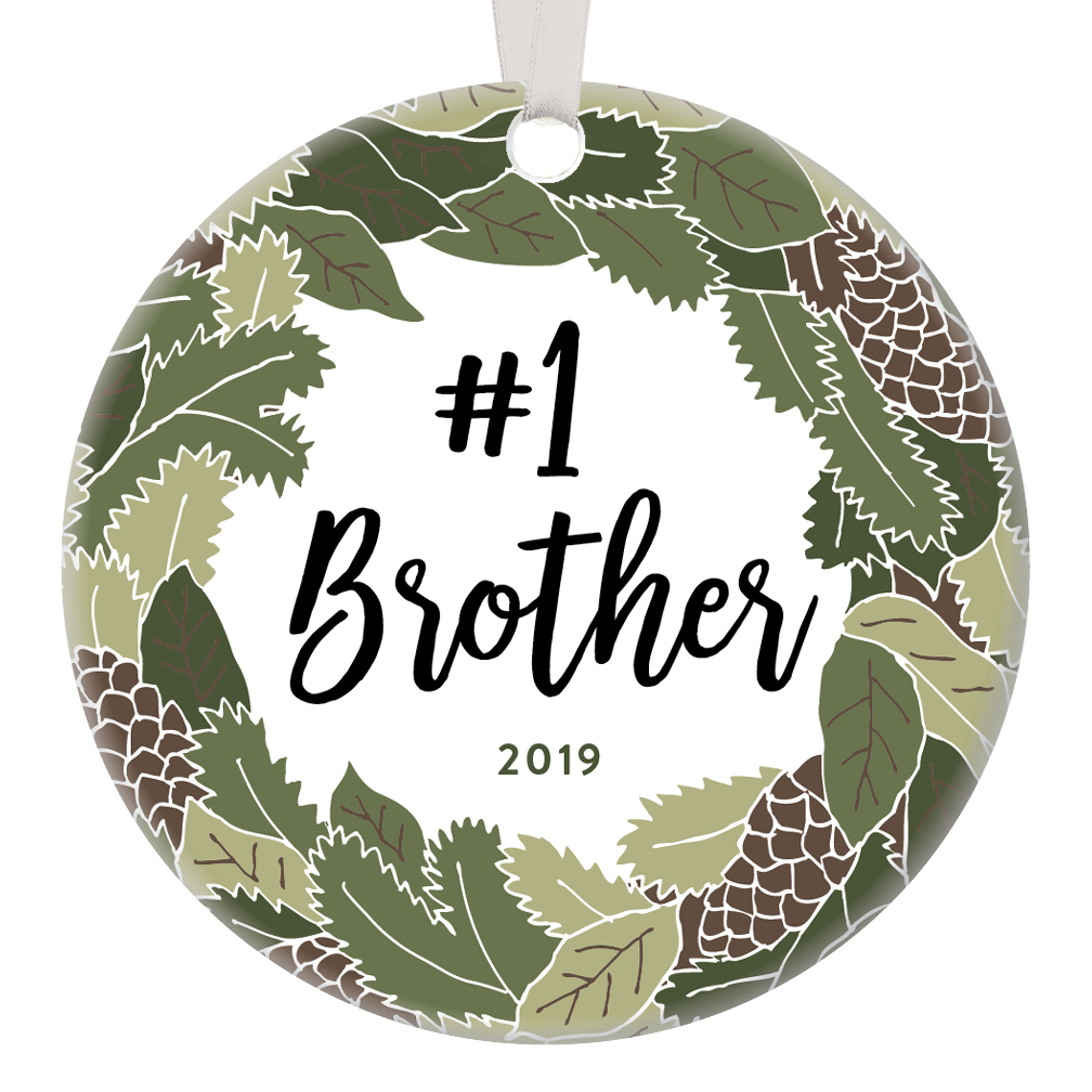 Brother Christmas Ornament Gift Ideas 2019 Dated Keepsake ...