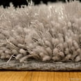 thumbnail image 6 of Allstar Grey Shaggy Area Rug with 3D Spiral Design. Contemporary Formal Casual Hand Tufted (5' x 7'), 6 of 7