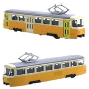 BINGLI Train Toy, Linked High Speed Lotomotive Toy Train, Die Cast Alloy Model Car, Connectable Sliding Subway, Gifts for Kids Boys Toddlers Ages 3+