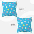 thumbnail image 3 of ZICANCN Vector Circles Colors Decorative Throw Pillow Covers, Bed Couch Sofa Decorative Knit Pillow Covers for Living Room Farmhouse, 16"x16", 3 of 8