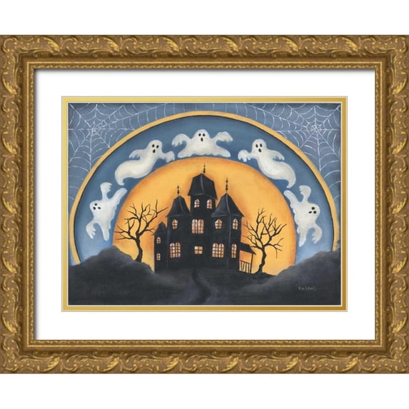 Lewis, Kim 18x14 Gold Ornate Wood Framed with Double Matting Museum Art Print Titled - Haunted House