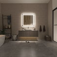 thumbnail image 5 of TOOLKISS  Anti-fog Frameless Dimmable Mirror with Backlit and Front Lighting 36 in. W x 36 in. H, 5 of 5