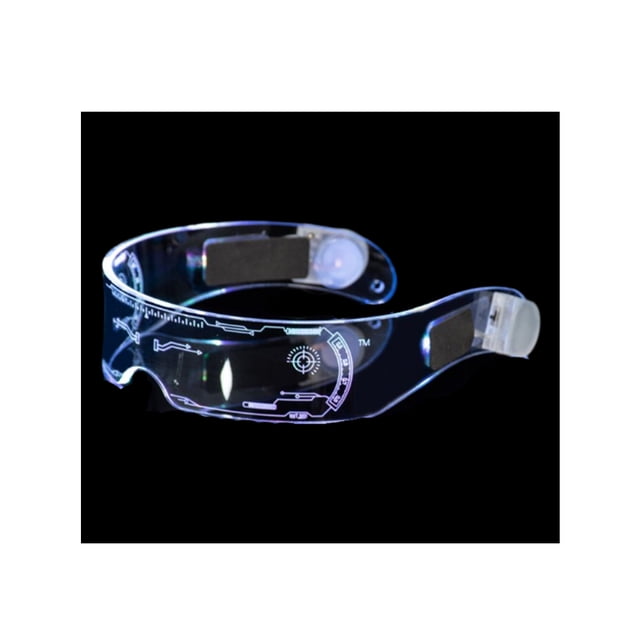 Gafas luminosas LED Yuarrent Tipo 2 con Batería para fiestas de baile y festivales