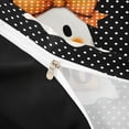 thumbnail image 4 of Homewish Boo Bow Ghost Twin Duvet Cover for Women, Polka Dot Orange Coquette Skull Twin Bedding, Black Reversible, 2 Pieces, 1 Duvet Cover and 1 Pillowcase, 4 of 6