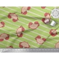 thumbnail image 2 of Soimoi Green Cotton Voile Fabric Crabs Ocean Fabric Prints By Yard 58 Inch Wide, 2 of 3