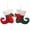 Red+Green, variant on BOPORO Christmas Stocking 2 Pack, 8 Inch Gnomes Santa Christmas Stockings for Family Christmas Decoration Xmas Character Holiday